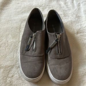 Suede platform sneakers